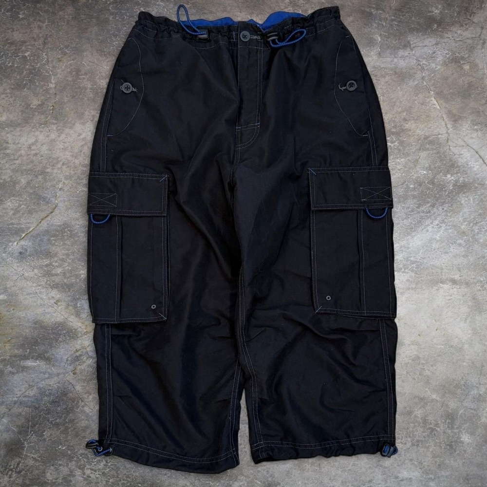 Vintage Gap 2000s Cargo Pararatrooper Rave Pants Womens Medium Gorpcore Goth Y2K